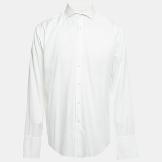 HUGO BOSS Boss By Hugo Boss White Cotton Slim Fit Jaiden Shirt