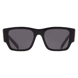 Prada Dark Grey Square Mens Sunglasses PR 10ZS 1AB5S0