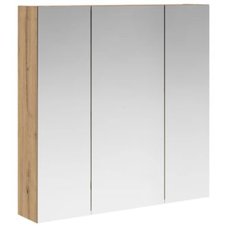 vidaXL Armario Con Espejo De Ba&ntilde;o Roble Artisan 70 X 14,5 X 70 Cm Vidaxl