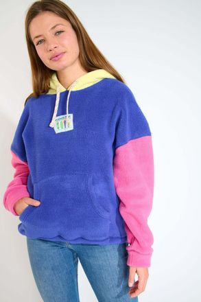 Banana Moon Kapuzenpullover BANANA MOON Banana Moon Kapuzenpullover FJORD-HILLSIDE, Damen, Gr. L, blau, Obermaterial: 100% Polyester PES., Pullover Kapuzenpullove