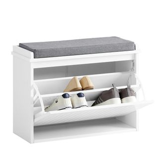 SoBuy Sobuy - Banco Zapatero Con 1 Solapa Organizador Para Zapatos 62 X 26 X 46 Cm Fsr98-w Es
