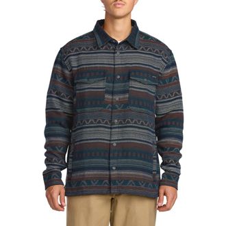 Billabong Lodge Jacquard Snap Front Shirt in Chino at Nordstrom Rack, Size Small