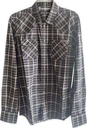 Dolce & Gabbana Checked Cotton Long Sleeved Shirt Size S