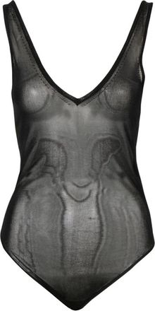 Mauro Grifoni Tops, Dames, Zwart, M, Body Top