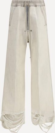 Rick Owens Pantaloni Wide Bela in denim Man 48