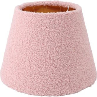 OEM Pantalla Para L&aacute;mpara De Mesa De Tela Afelpada, C&oacute;nica, Sencilla Y Elegante, Para Bombillas E27 Y E14, Para L&aacute;mparas De Pie, Color Rosa