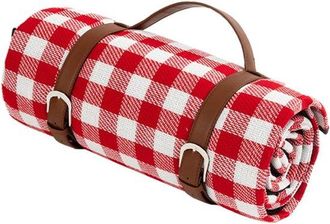 OEM Manta De Picnic / Tapete De Juego De Ajedrez - 200 X 150 Cm - Ideal Para Viajes, Camping, A Cuadros Rojos Y Blancos, Manta De Picnic