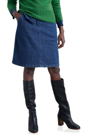 Seasalt Cornwall Dovetail Denim Skirt in Mid Wash Tide at Nordstrom, Size 10 Us