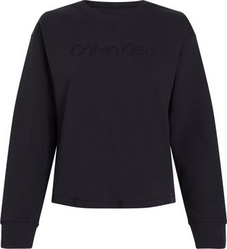 Calvin Klein Underwear Sweatshirt RELAXED CREW PULLOVER, Damen, Gr. XL (42/44), schwarz, Sweatware, Obermaterial: 98% Baumwolle, 2% Elasthan, CALVIN KLEIN UNDERWEAR, unifarb