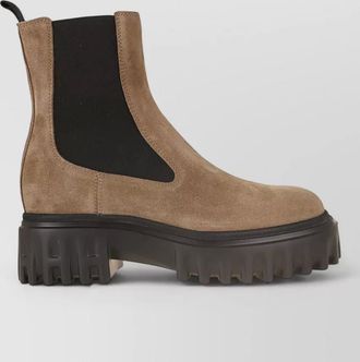 Hogan suede chelsea ankle boots