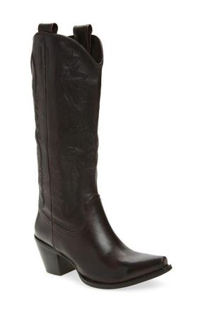 Jeffrey Campbell Rancher Knee High Western Boot in Brown Leather at Nordstrom, Size 5.5