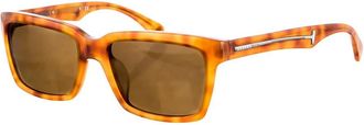 La Martina Rechthoekige Acetaat Zonnebril - Heren - Zonnebrillen - Bruin - ONE Size - Accessoires