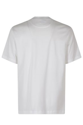 Eleventy Embroidered Logo Crewneck Cotton T-Shirt