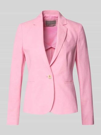 Christian Berg Regular Fit Blazer aus Leinen-Mix mit Paspeltaschen in Pink, Gr&ouml;&szlig;e 36