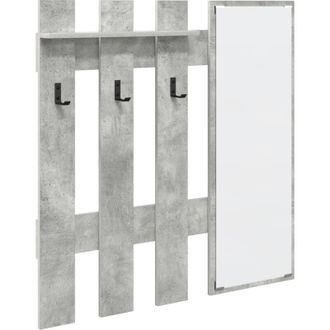 vidaXL Wall-Mounted Coat Rack Concrete grey 100 x 10 x 100 cm Vidaxl