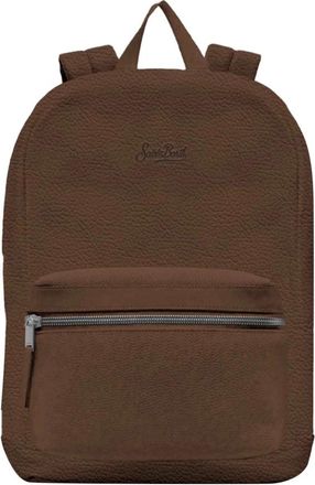 MC2 Saint Barth Boat Linen Rugzak - Heren - Rugzakken - Bruin - ONE Size - Linnen - Tassen