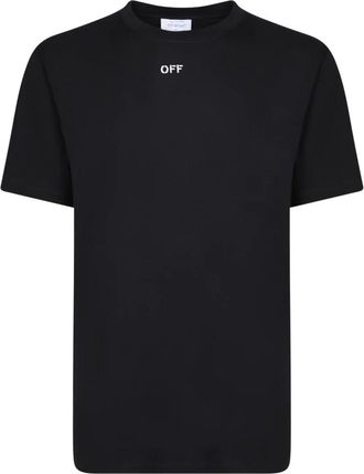 Off-white Zwart T-shirt Stijlvol Basisstuk Aw 23 - Heren - T-shirts - Zwart - XS - Katoen - Tops