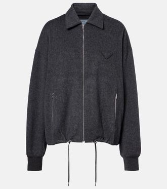 Prada Wool and cashmere blouson jacket