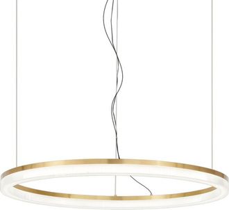 Ideal Lux Lampadario a Sospensione Contemporaneo Crown Metallo Ottone Led 30W 3000K Ip20