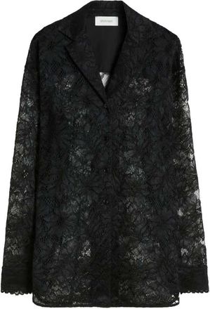 Sportmax Sportmax Hemd mit Blumenspitze