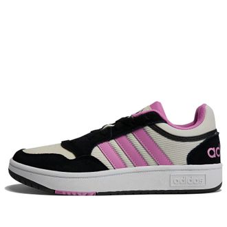 adidas (WMNS) adidas Hoops 3.0 Lifestyle Shoes Black White Pink HP6907