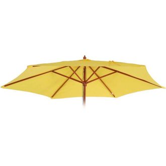 Hhg Non utilizzato] Telo copertura ricambio per ombrelloni rotondi Florida &oslash; 300cm, giallo
