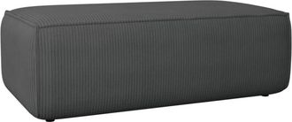 VENTE-UNIQUE.COM Puf terciopelo gris antracita