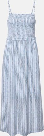 Velvet Senara striped cotton-blend maxi dress
