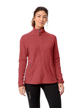 Vaude Fleecepullover VAUDE WOMENS ROSEMOOR FLEECE JACKET II, Damen, Gr. 34, rot (brick), Fleece, Obermaterial: 100% Polyester, ohne Ausschnitt, B&uuml;ndchen, Sw