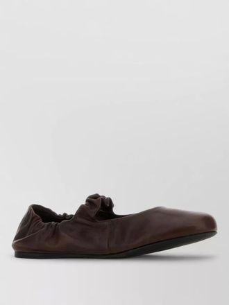 Miu Miu nappa leather ballerinas elasticated trim sole