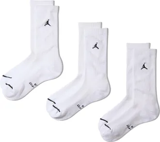 Nike Jordan Everyday Crew Socks (3 Pairs) in White | IR6319-100