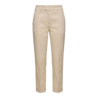 PESERICO Transition Straight Broeken - Dames - Broeken - Beige - Maat: L Katoen