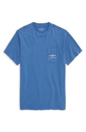 Vineyard Vines Drift Dye Tarpon Whale Cotton Graphic Pocket T-Shirt in Club Blue at Nordstrom, Size Xx-Large