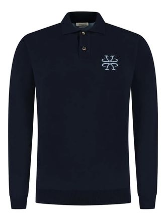 Jacob Cohen logo polo shirt - men - Wool/Cashmere/Nylon/Elastane - M - Blue