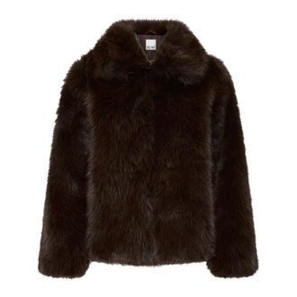 Ichi Giacca in Ecopelliccia - - Jackets - Donna - Marrone - XS