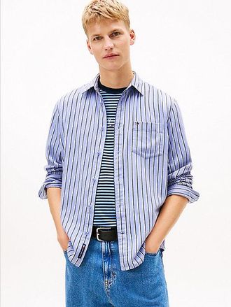Tommy Hilfiger Relaxed Fit Stripe Twill Shirt