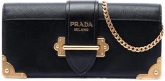 Prada Pre-owned Crossbody Tas - Dames - Vintage Clutch - Zwart - ONE Size - Leer - Vintage