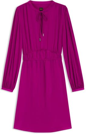 BOSS Crinkle-satin mini dress with gathered details