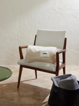 Tekla Logo-Appliqu&eacute;d Wool Blanket