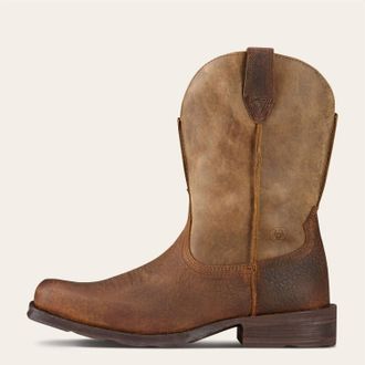 Ariat Mens Rambler Square Toe Western Boot In Earth