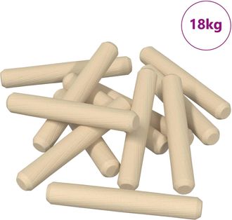 vidaXL Espigas De Madera 12000 Uds. Marr&oacute;n Madera Maciza Vidaxl