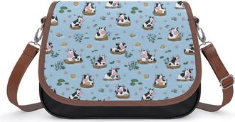 Generic Cows in Water Womens Crossbody Bag Fashion Shoulder Handbags Message Tote Bag with Adjustable Strap