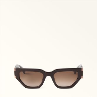 Furla Occhiali Da Sole Cioccolato Marrone Acetato Donna