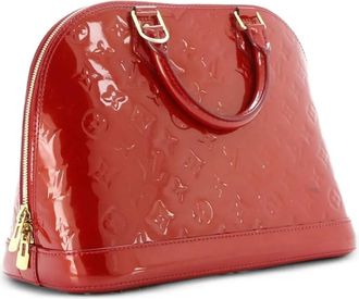 Louis Vuitton Alma Handbag Monogram Vernis PM satchel - Rood