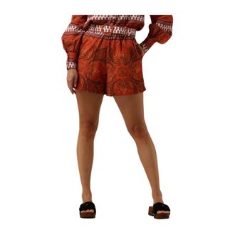 Notre-V Korte Broeken, Dames, Rood, S, Katoen, Short Shorts