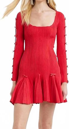 LoveShackFancy Seychelle Dress In Candy Apple
