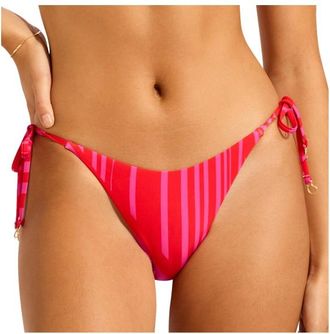 Seafolly Coastline Tie Side Rio Pant Bikini-Bottom f&uuml;r Damen | orange