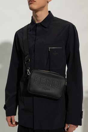 Fendi Camer Case Shoulder Bag, Mens, Black