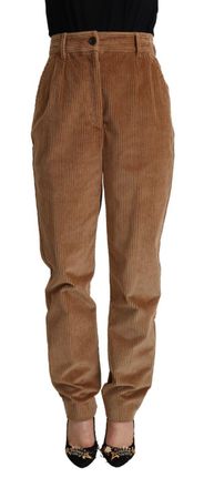 Dolce & Gabbana Womens Corduroy Trousers Brown