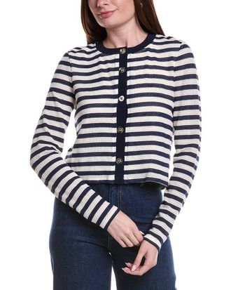 Ramy Brook Cambria Sporty Stripe Cardigan
